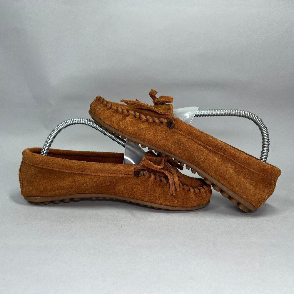 Minnetonka Women's Size 8 Kilty Soft Suede Leather Moccasins - Picture 8 of 11